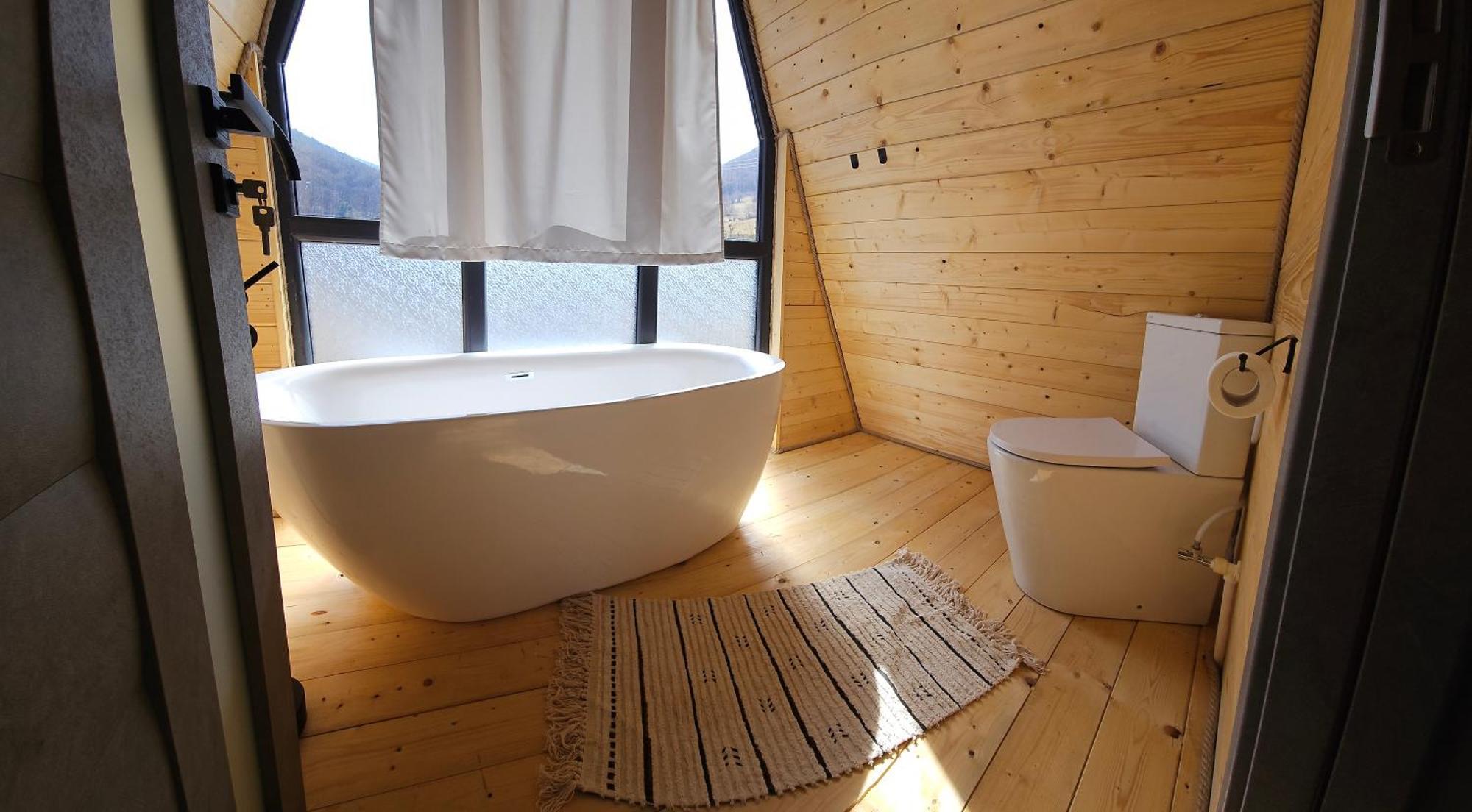 E&T-Cabin A Frame Sibiu Værelse billede